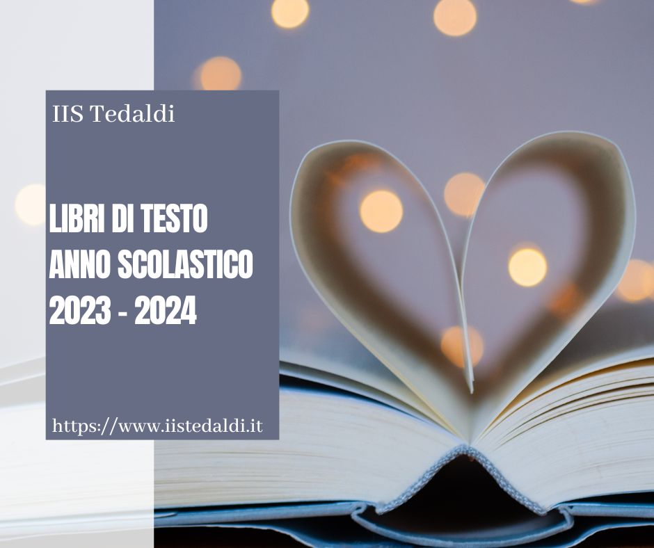 LIBRI DI TESTO ANNO SCOLASTICO 2023 2024